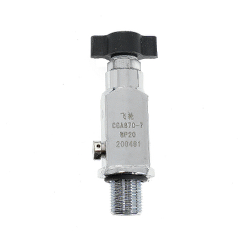 CGA870 Medical Brass Nickel Plated Oxygen O2 Cylinder Valve 