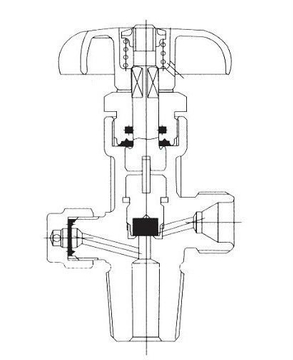 QF-2 Flapper Type Industrial Brass Oxygen O2 Cylinder Valve