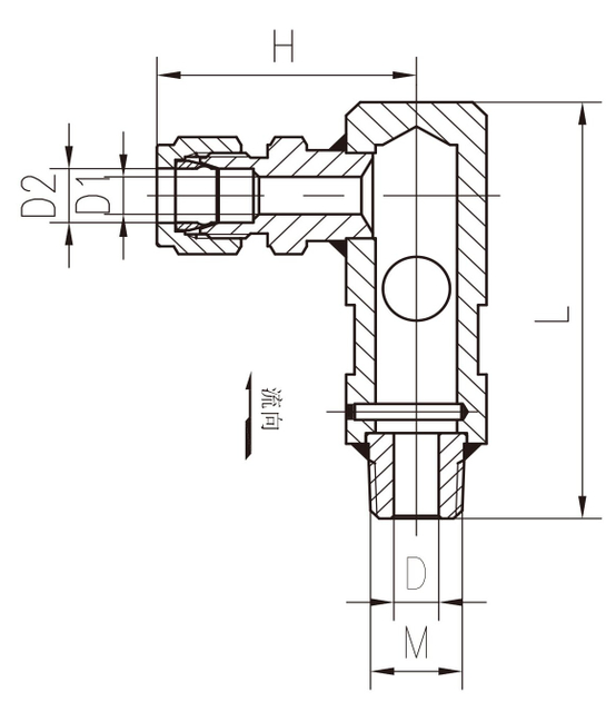 DL-06 Stainless Steel Cryogenic Excess Flow Valve for LNG Tank