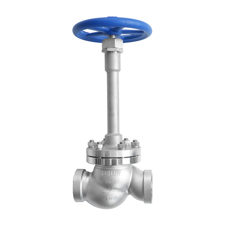 DJ-65DA DN65 50Bar Welding Long Stem Cryogenic Globe Valve