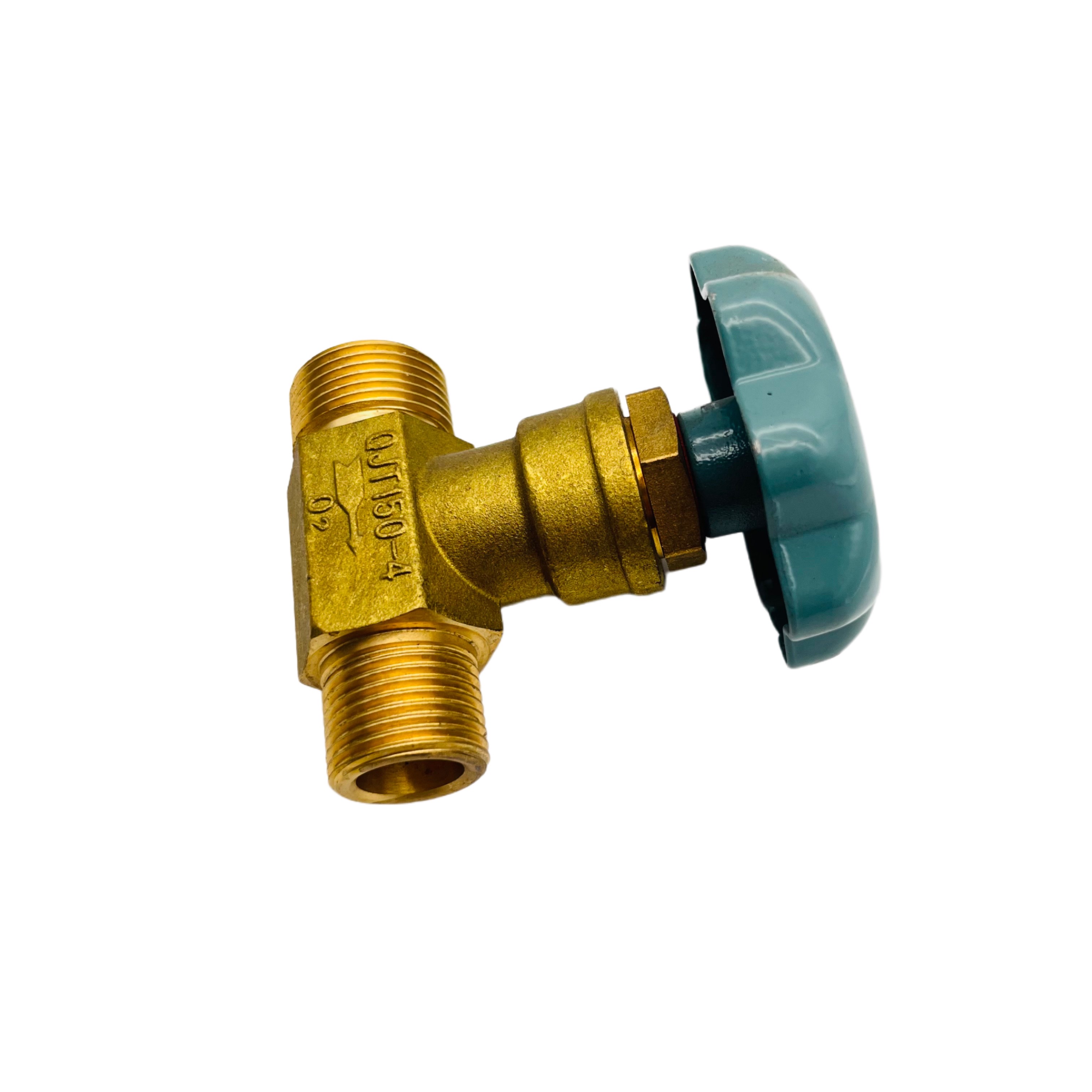 QJT150-4 Gas Pipe Fitting Brass Right Angle Globe Valve