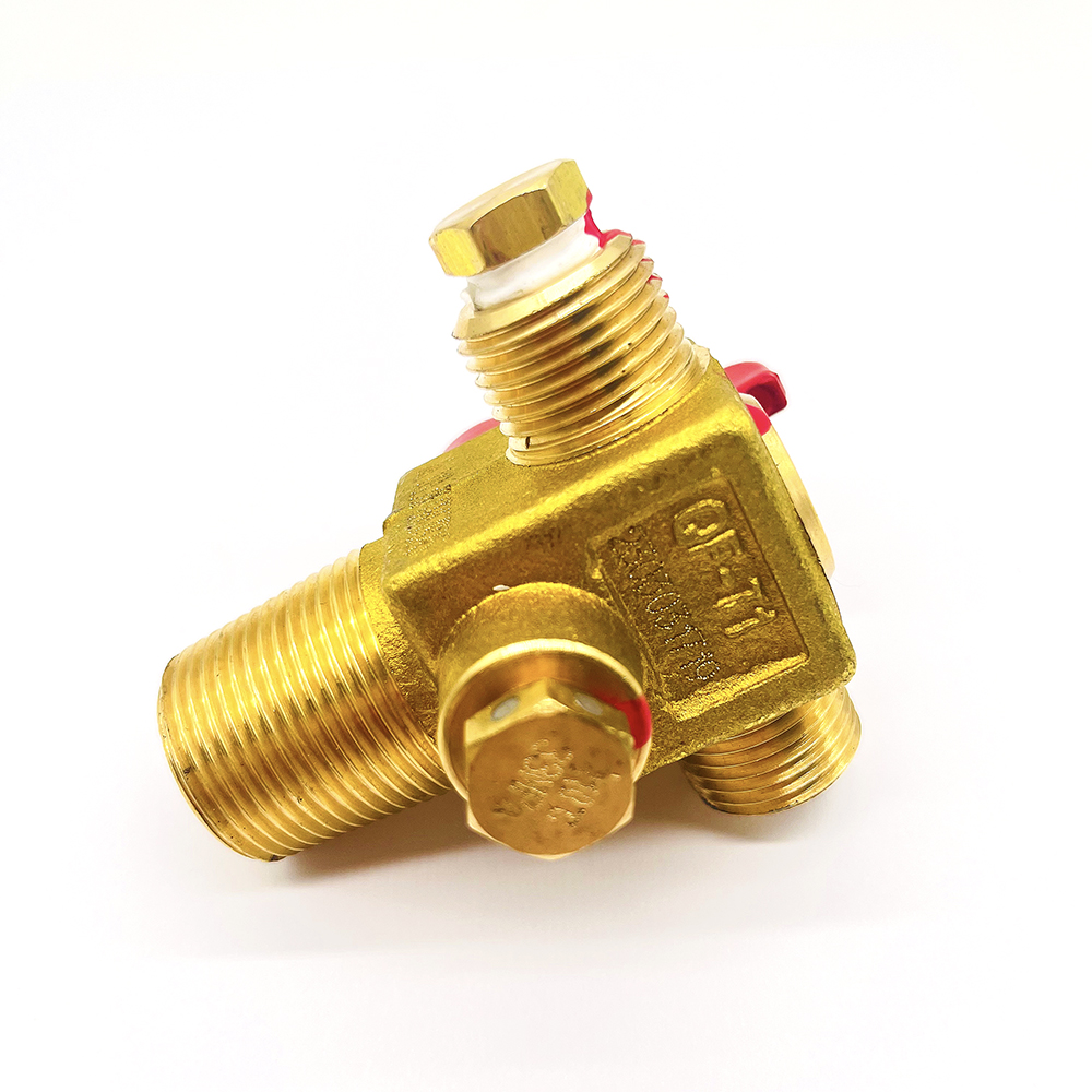 QF-T1 High Pressure Brass Natural Gas Cylinder Valve for Vehicle 