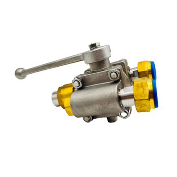 DQS-25A Cryogenic Three-way Ball Valve Used for Liquid Gas Storage