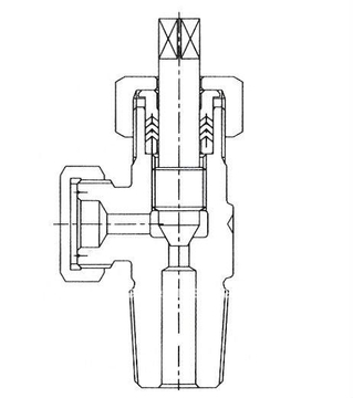 QF-10 Brass SS316 Monel400 Stem Cl2 Needle Chlorine Cylinder Valve 