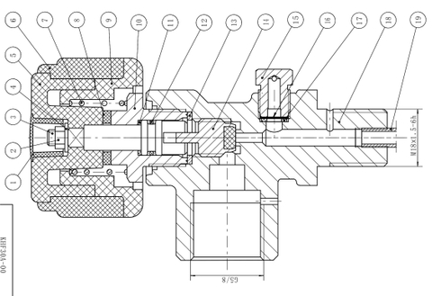 KHF-30A SCBA Gas Cylinder Air Valve for Fire Fighting Equipment