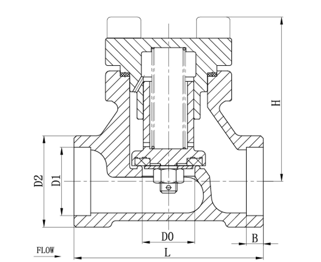 DH-25B Stainless Steel Socket Welding Flange Cryogenic Check Valve