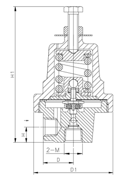 DYJ-06D Brass Low Temperature Cryogenic Reduce Pressure Economizer