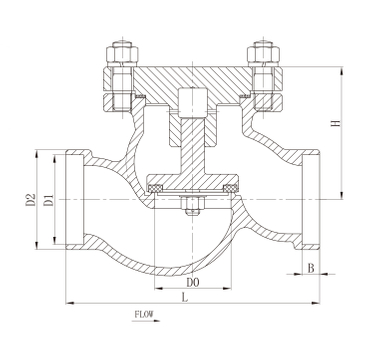 DH-65B Stainless Steel Socket Welding Flange Cryogenic Check Valve