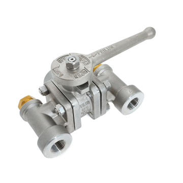 DQS-25 Cryogenic Diverter Ball Valve Used for Liquid Storage Tank