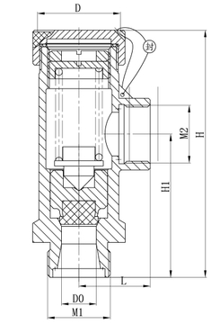 DA-25 Stainless Steel Micro Opening Cryogenic Safety Relief Valve 